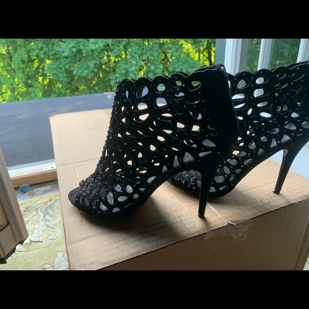 Shoes crystal black new